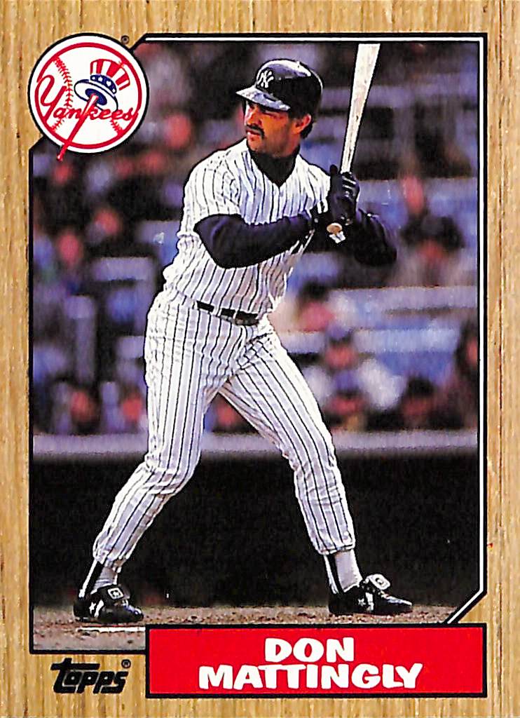 FIINR Baseball Card 1987 Topps Don Mattingly Vintage Baseball Card #500 - Mint Condition