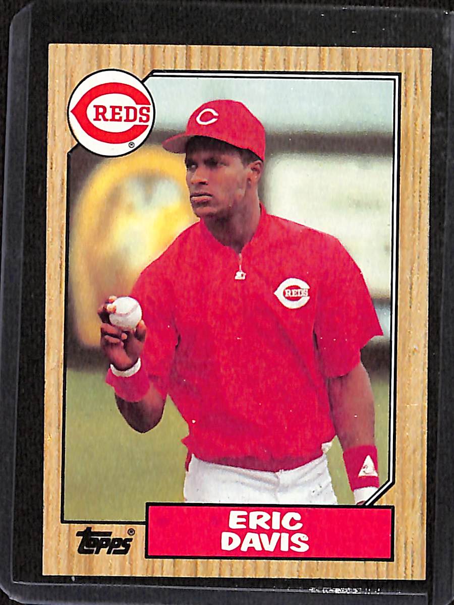 FIINR Baseball Card 1987 Topps Eric Davis Vintage MLB Baseball Card #412 - Mint Condition
