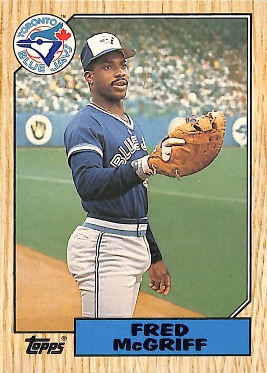 FIINR Baseball Card 1987 Topps Fred McGriff Baseball Card Blue Jays #74T - Mint Condition - Pristine Condition