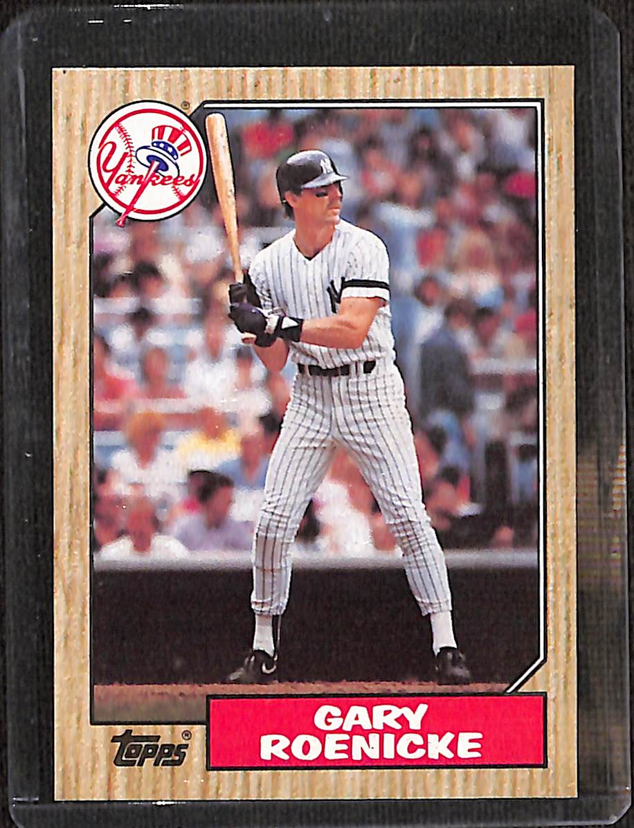FIINR Baseball Card 1987 Topps Gary Roenicke MLB Vintage Baseball Card #683 - Mint Condition