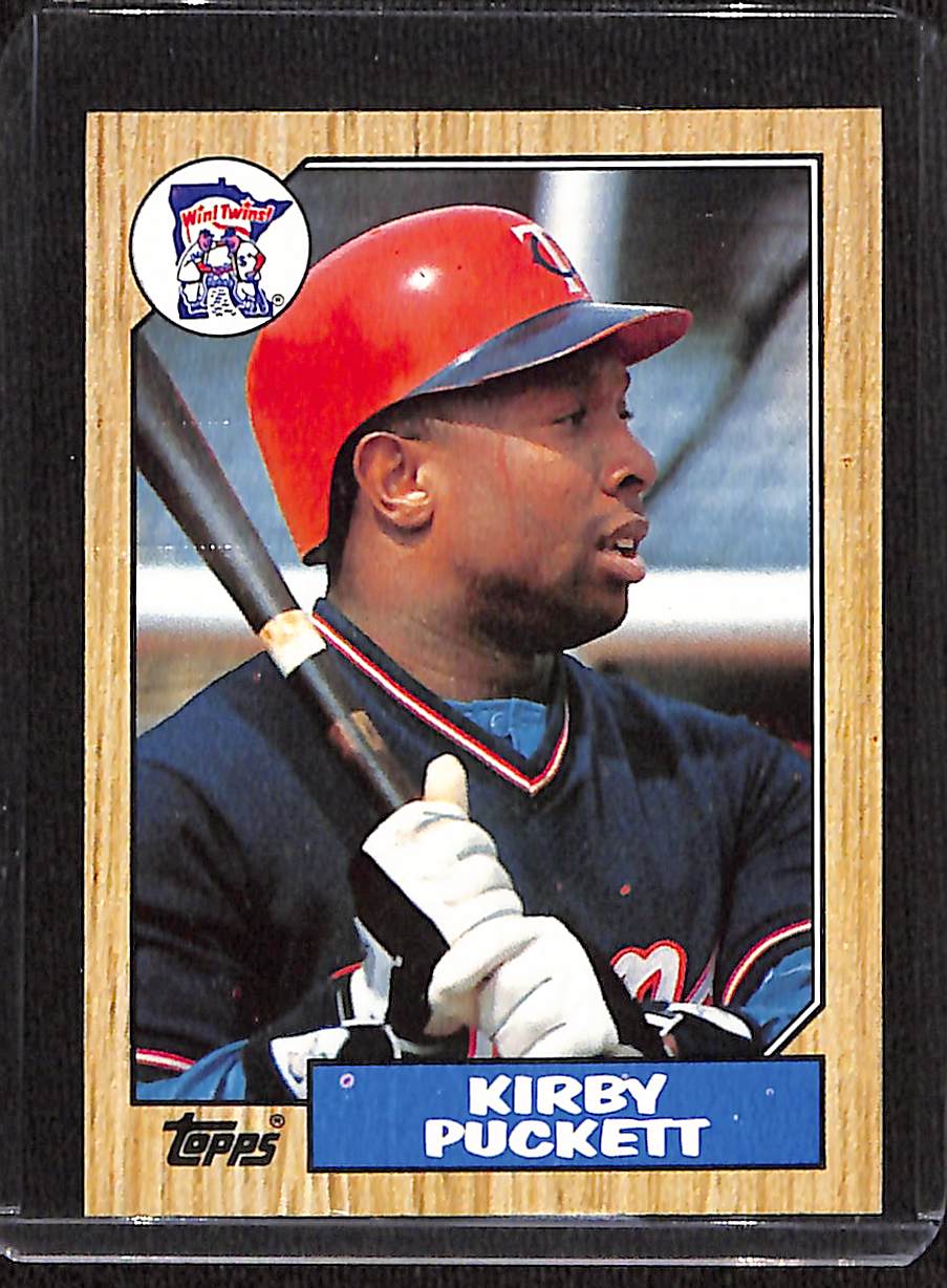 FIINR Baseball Card 1987 Topps Kirby Puckett MLB Vintage Baseball Double Error Card #450 - Double Error Card - Mint Condition