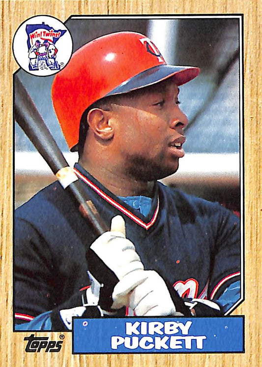 FIINR Baseball Card 1987 Topps Kirby Puckett MLB Vintage Baseball Double Error Card #450 - Double Error Card - Mint Condition