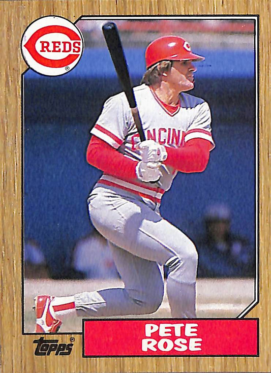 FIINR Baseball Card 1987 Topps Pete Rose Vintage Baseball Card #200 - Mint Condition