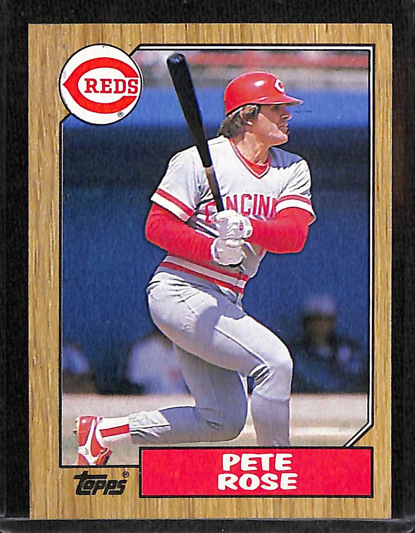 FIINR Baseball Card 1987 Topps Pete Rose Vintage Baseball Card #200 - Mint Condition