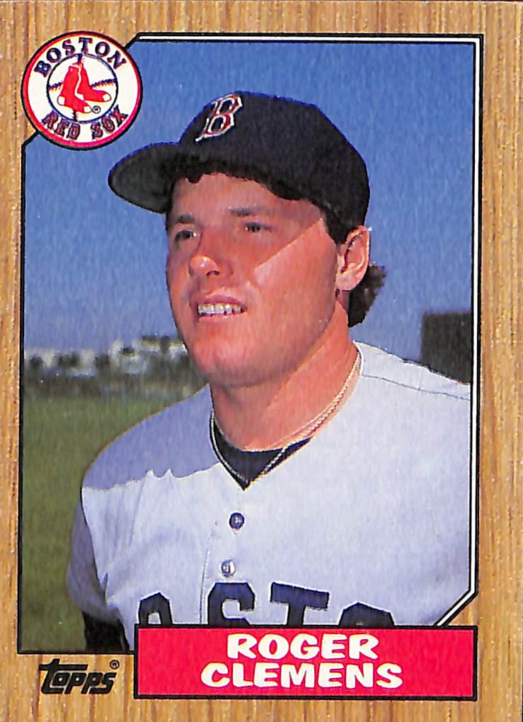 FIINR Baseball Card 1987 Topps Roger Clemens Vintage Baseball Card #340 - Mint Condition