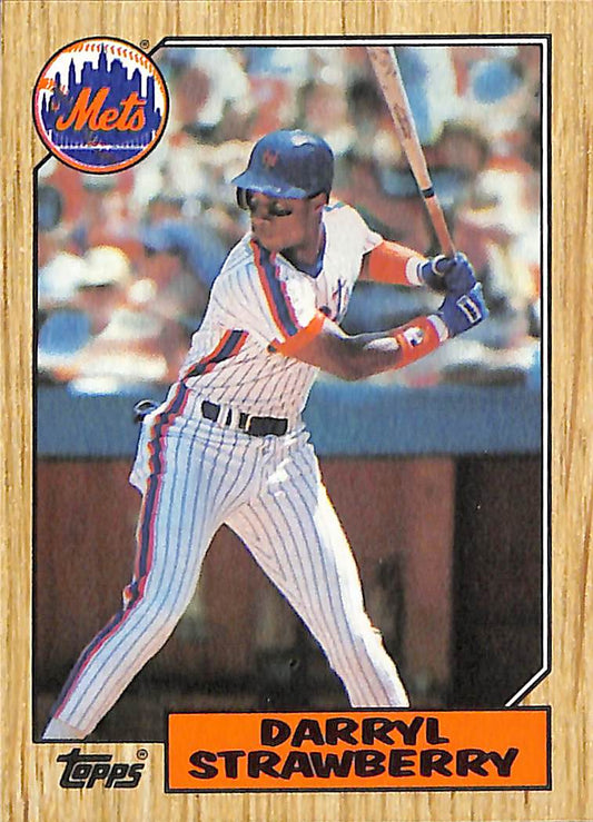 FIINR Baseball Card 1987 Topps Vintage Darryl Strawberry MLB Baseball Card #460 - Mint Condition