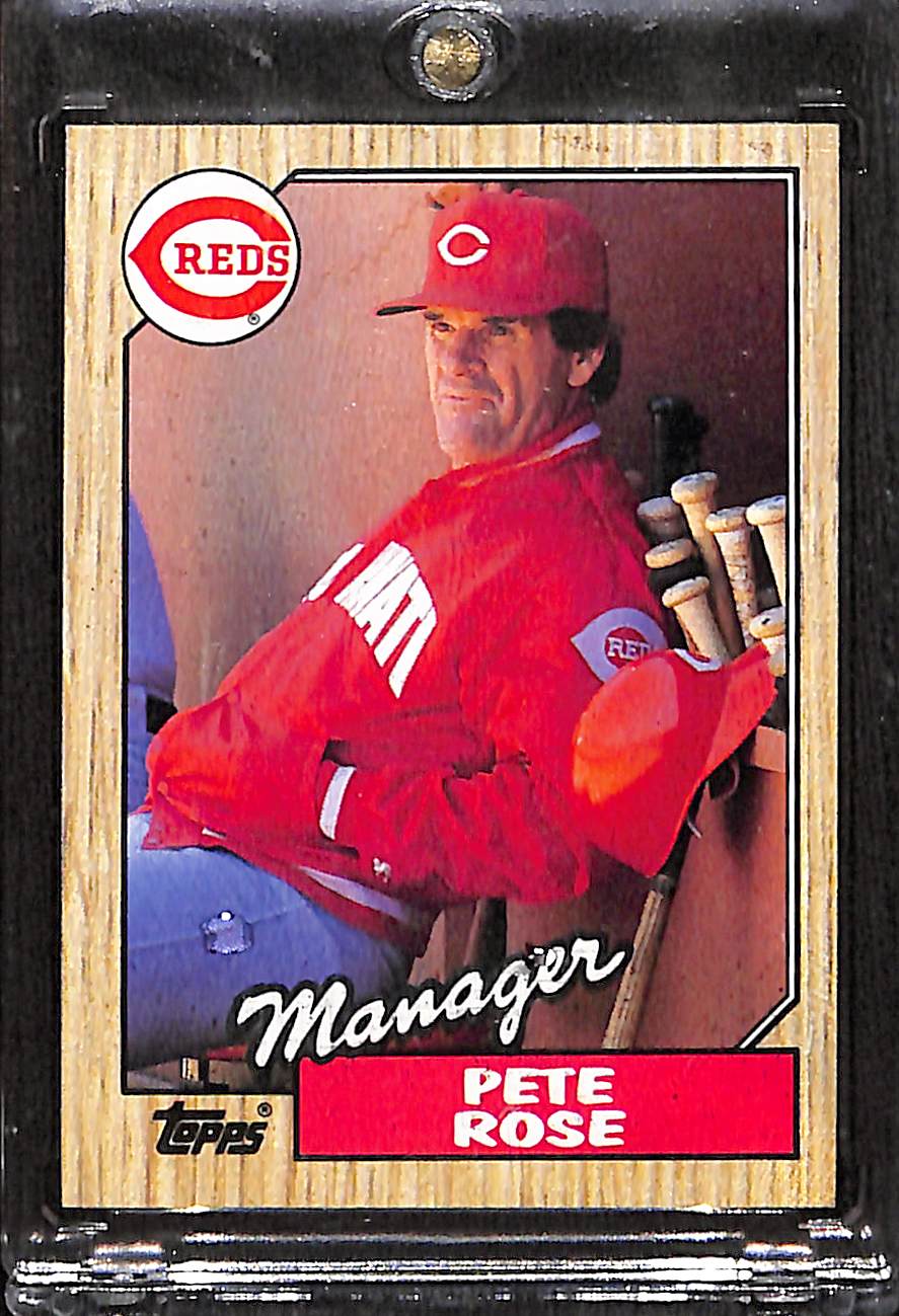 FIINR Baseball Card 1987 Topps Vintage Pete Rose Baseball Card #393 - Pristine - Mint Condition - Rare
