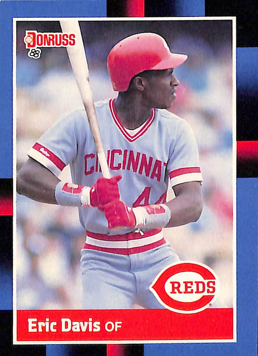 FIINR Baseball Card 1988 Donruss Eric Davis Vintage MLB Baseball Card #369 - Mint Condition