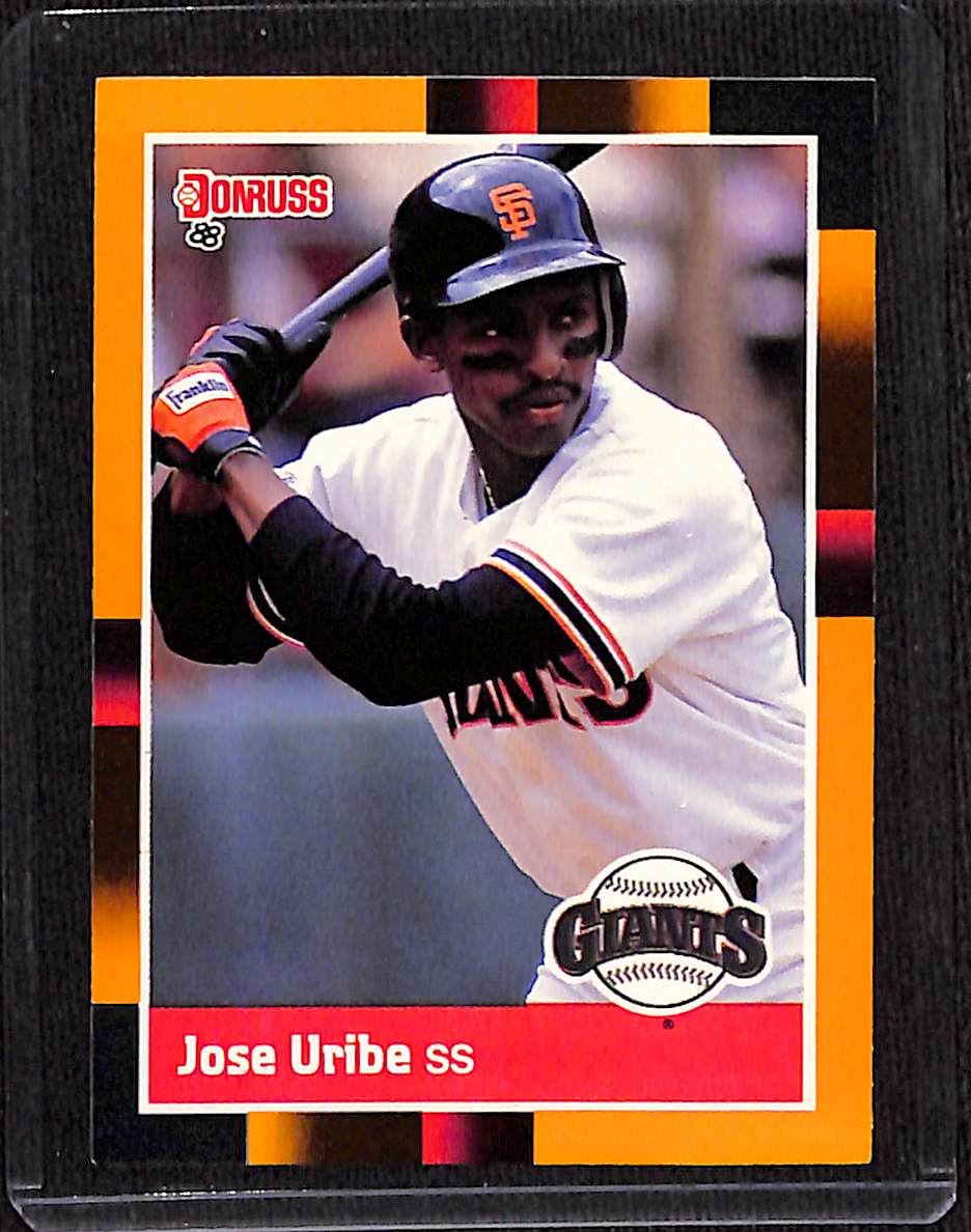 FIINR Baseball Card 1988 Donruss Jose Uribe MLB Baseball Card #303 - Mint Condition