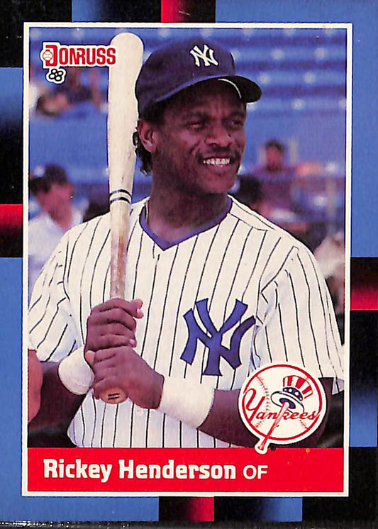 FIINR Baseball Card 1988 Donruss Rickey Henderson Baseball Card #277 - Mint Condition