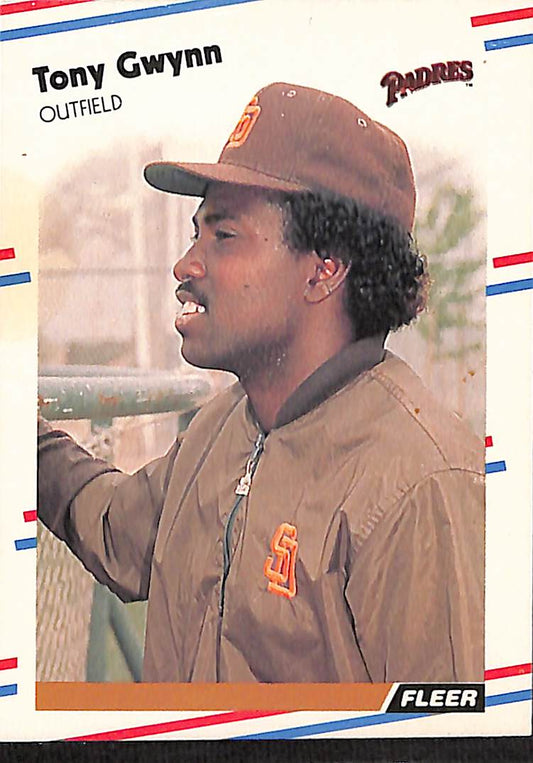 FIINR Baseball Card 1988 Fleer Tony Gwynn Vintage MLB Baseball Card #585 - Mint Condition