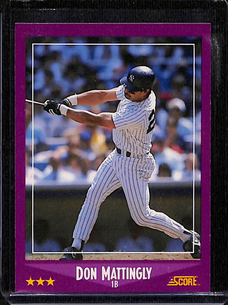 FIINR Baseball Card 1988 Score Don Mattingly MLB Baseball Card #1 - Mint Condition