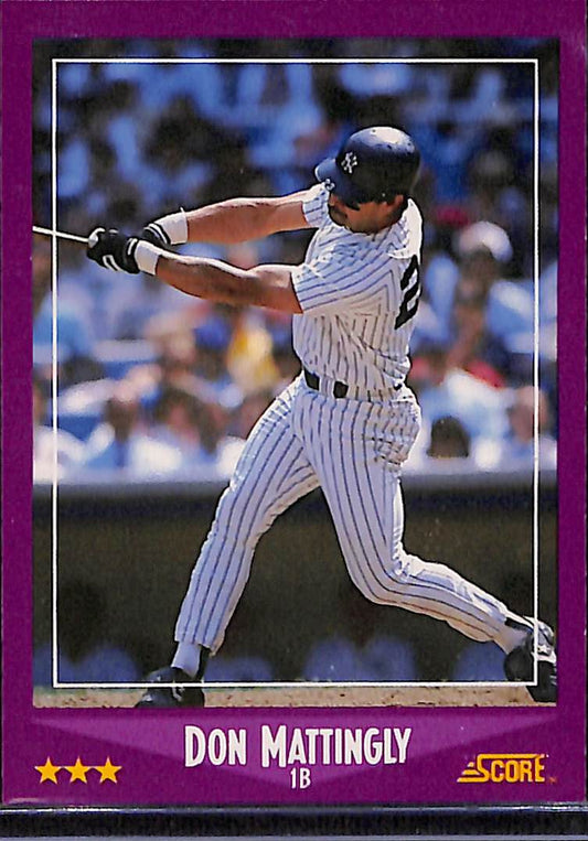 FIINR Baseball Card 1988 Score Don Mattingly MLB Baseball Card #1 - Mint Condition