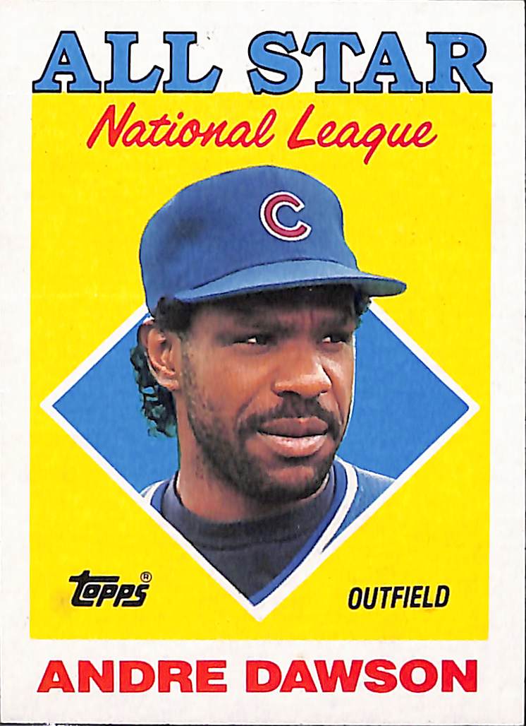 FIINR Baseball Card 1988 Topps All- Star Andre Dawson Vintage Baseball Card #401 - Mint Condition