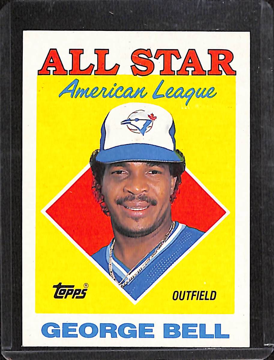 FIINR Baseball Card 1988 Topps All-Star Jorge - George Bell MLB Vintage Baseball Player Card #390 - Mint Condition