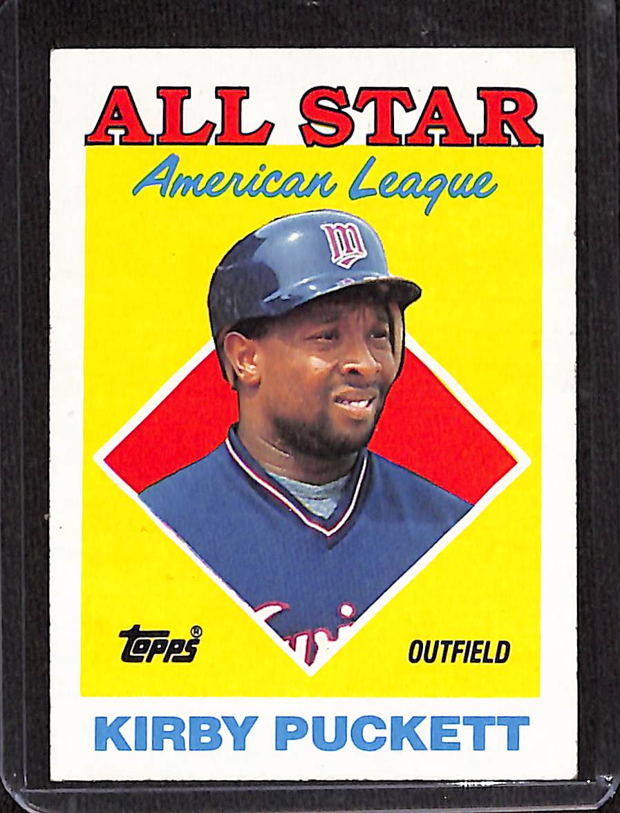 FIINR Baseball Card 1988 Topps All-Star Kirby Puckett MLB Baseball Card #391 - Mint Condition