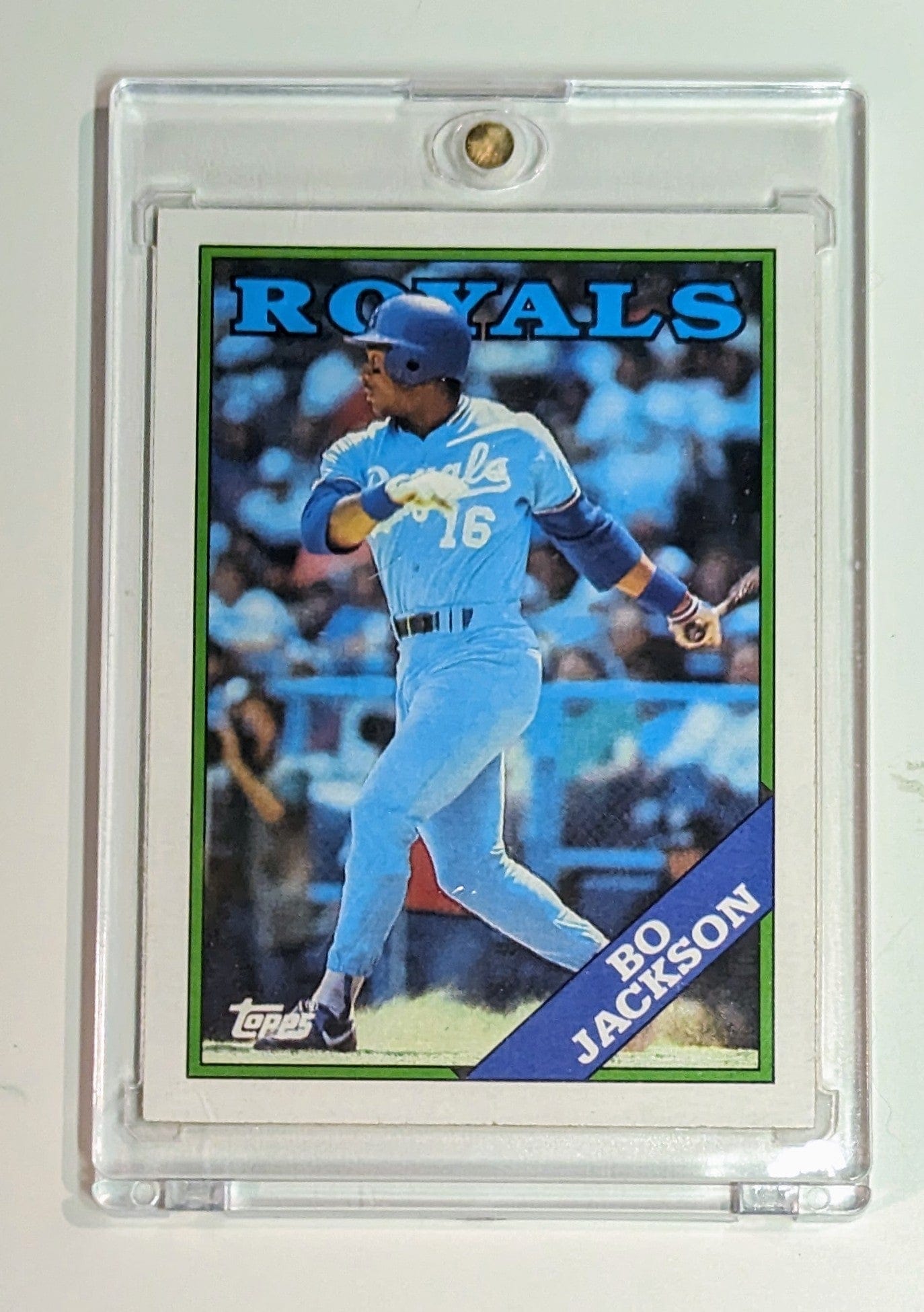 bo jackson rare baseball card 1988 Topps Bo Jackson Vintage Baseball Card Royals #750