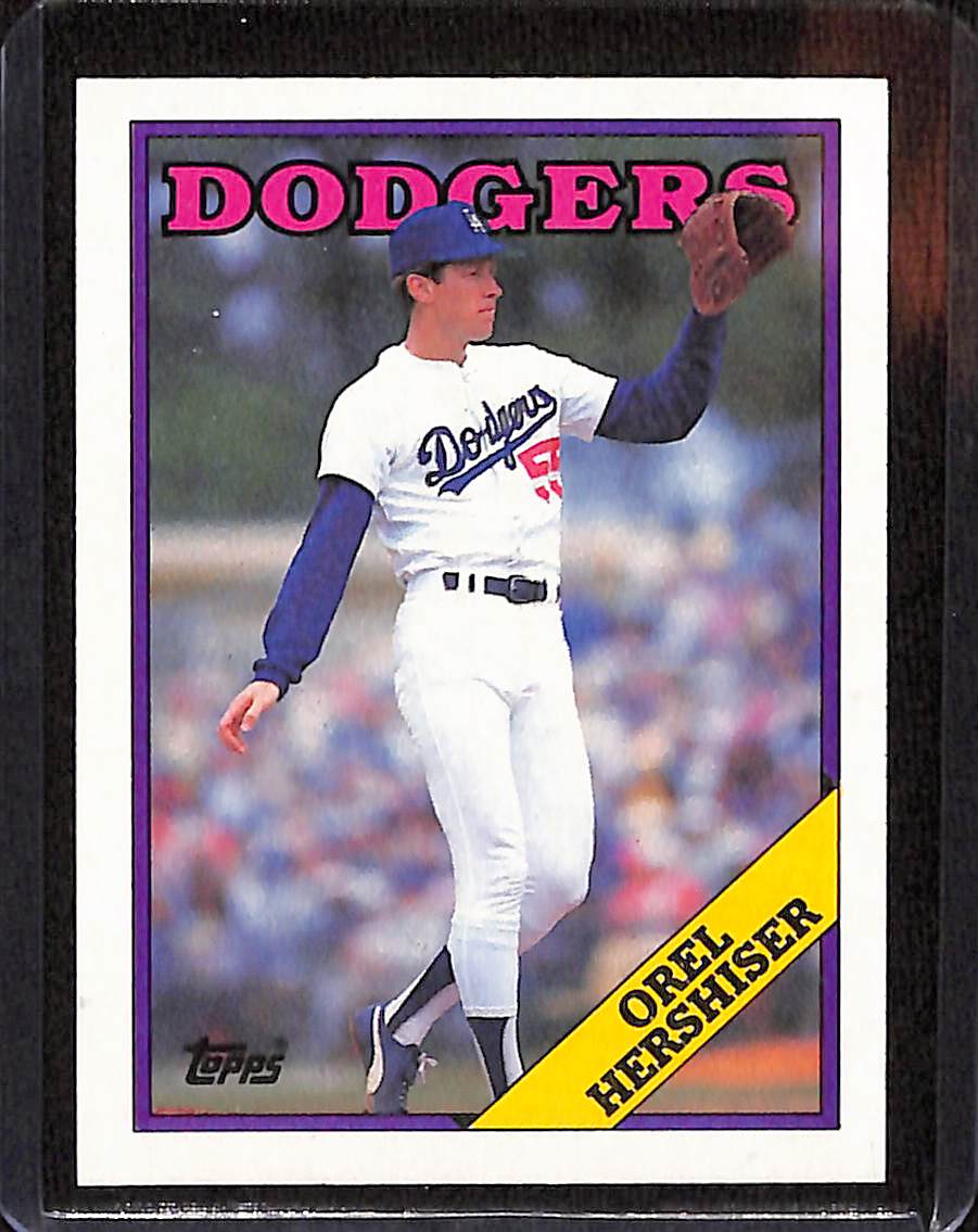FIINR Baseball Card 1988 Topps Orel Hershiser Rookie Baseball Card #40 - Rookie Card - Mint Condition
