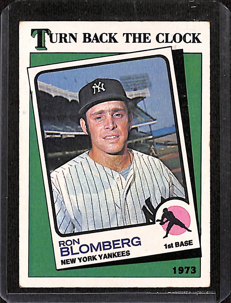 FIINR Baseball Card 1988 Topps Ron Blomberg Turn Back The Clock Vintage Baseball Card #663 - Mint Condition