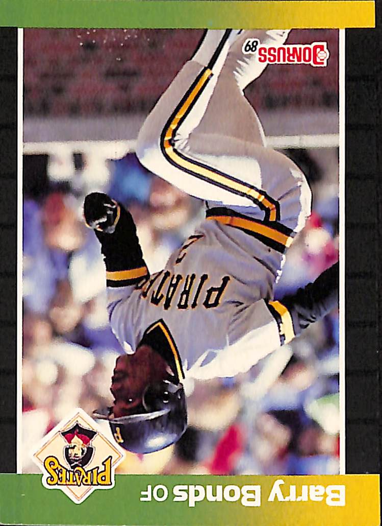 FIINR Baseball Card 1989 Donruss Barry Bonds Baseball Error Card #92 - Error Card - Mint Condition