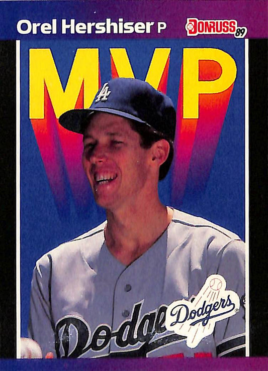 FIINR Baseball Card 1989 Donruss MVP Orel Hershiser Vintage Baseball Card #BC-4 - Mint Condition