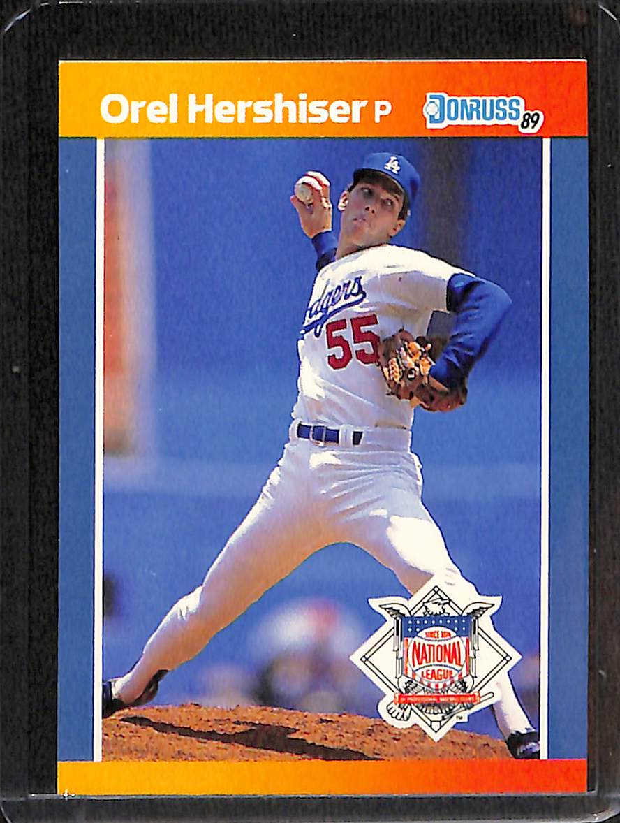 FIINR Baseball Card 1989 Donruss Orel Hershiser Vintage Baseball Card #50 - Mint Condition