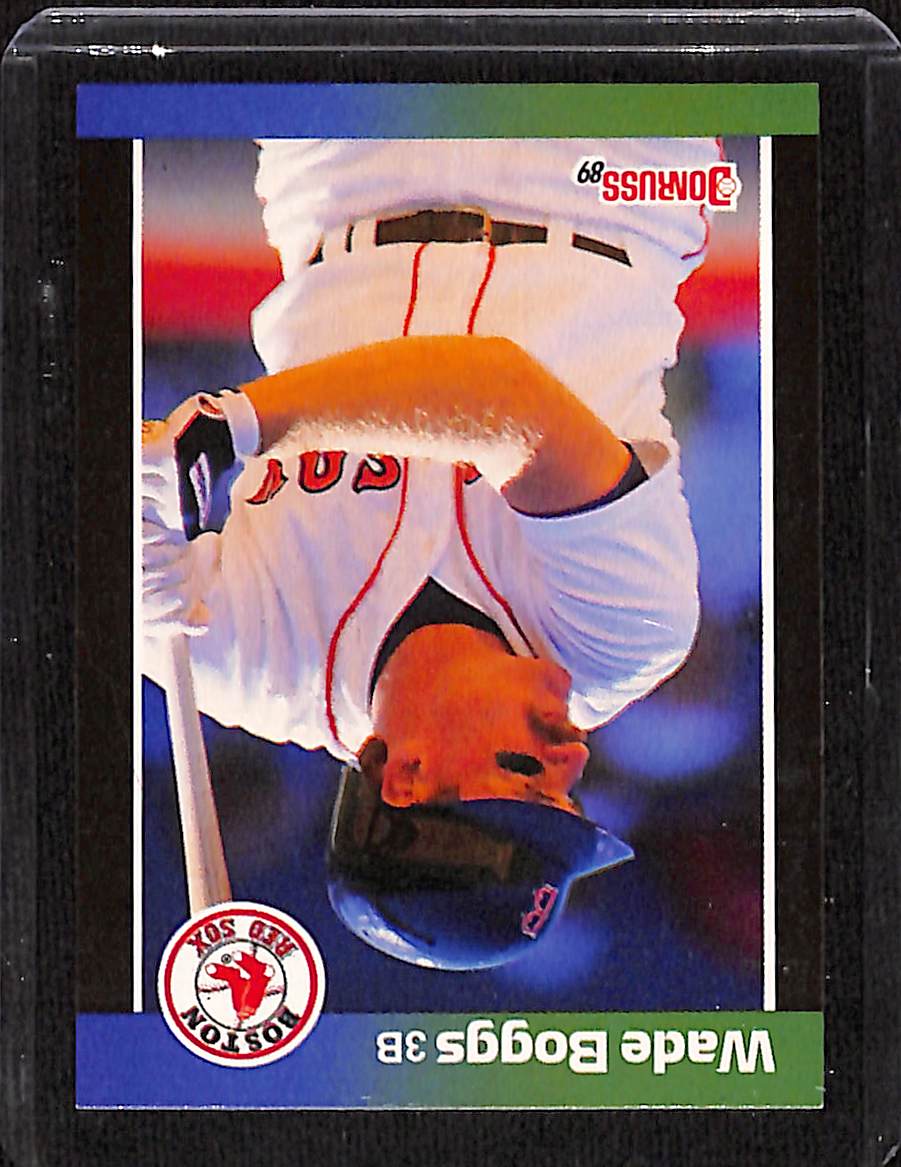 FIINR Baseball Card 1989 Donruss Wade Boggs Baseball Error Card #68 -Error Card - Mint Condition