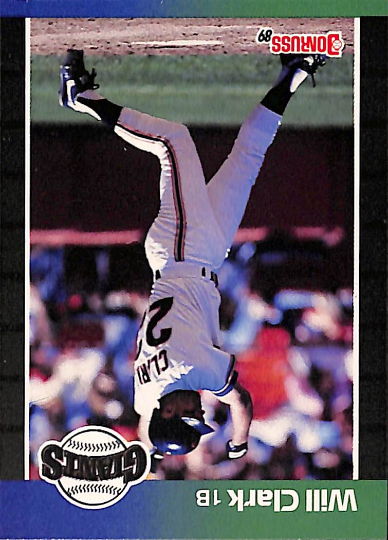 FIINR Baseball Card 1989 Donruss Will Clark Vintage MLB Baseball Player Card #249 - Mint Condition