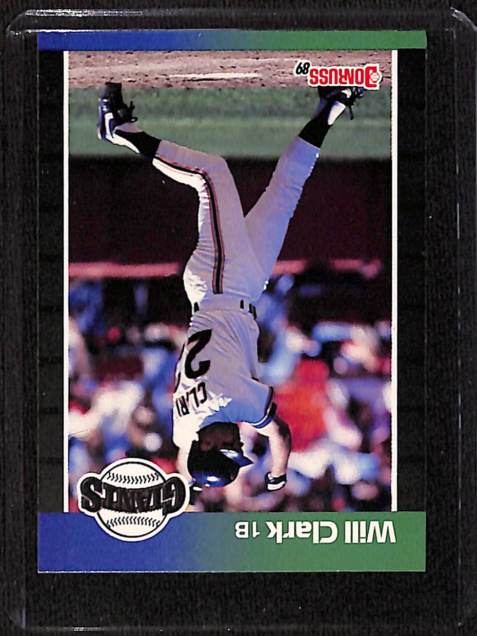 FIINR Baseball Card 1989 Donruss Will Clark Vintage MLB Baseball Player Card #249 - Mint Condition