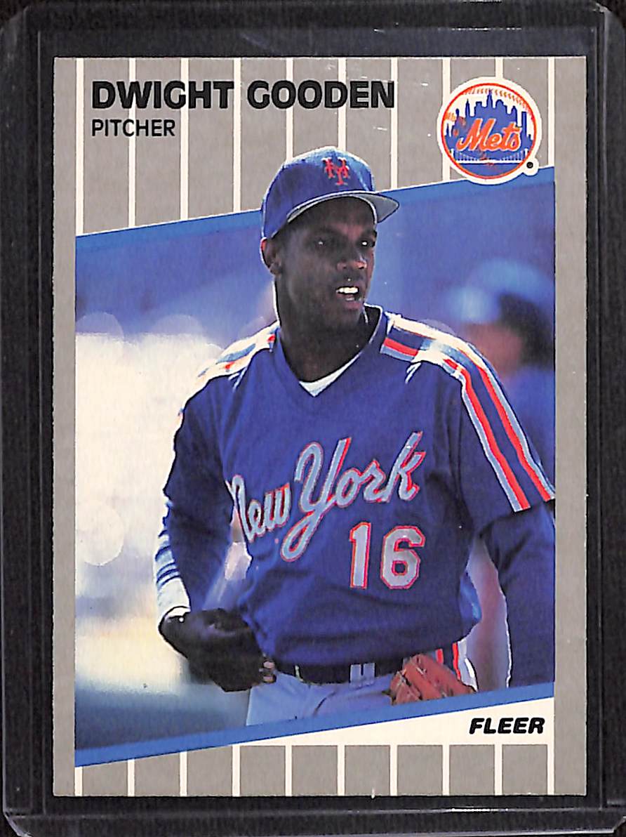 FIINR Baseball Card 1989 Fleer Dwight "Doc" Gooden MLB Vintage Baseball Card #36 - Mint Condition
