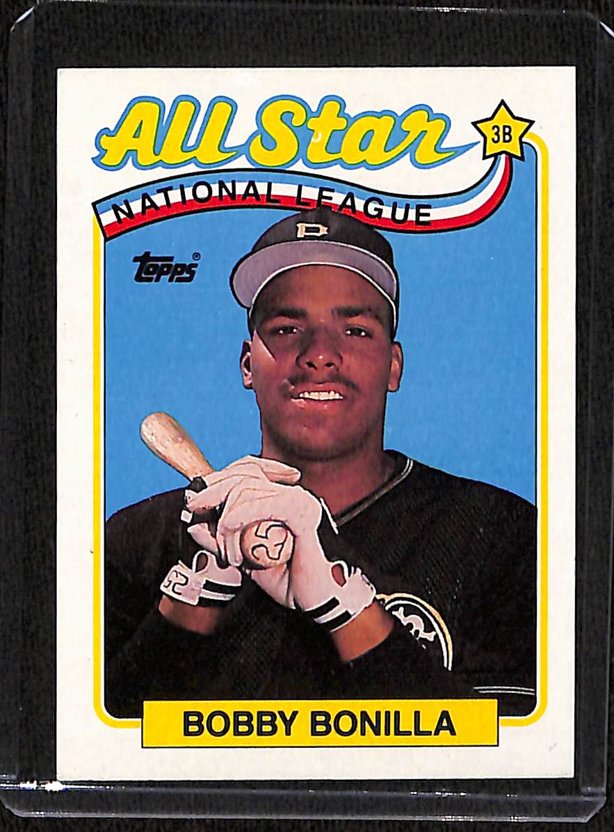 FIINR Baseball Card 1989 Topps All-Star Bobby Bonilla MLB Baseball Card #388 - Mint Condition