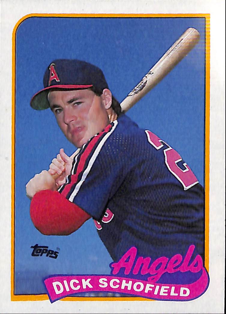 FIINR Baseball Card 1989 Topps Dick Schofield Vintage MLB Baseball Card #477 - Mint Condition