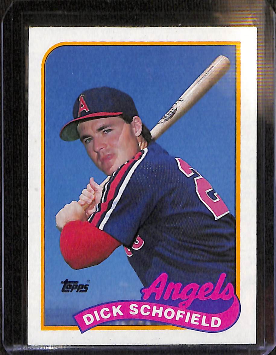 FIINR Baseball Card 1989 Topps Dick Schofield Vintage MLB Baseball Card #477 - Mint Condition