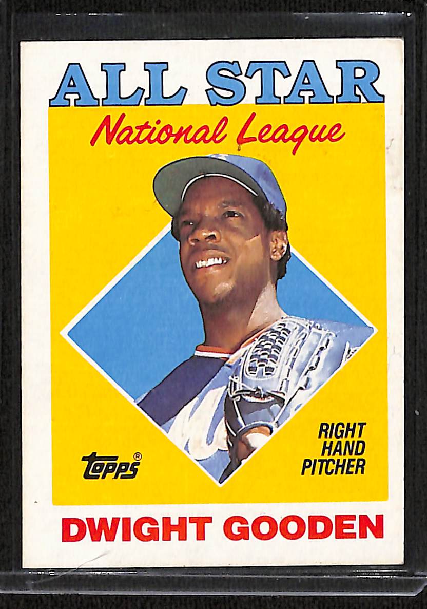 FIINR Baseball Card 1989 Topps Dwight Gooden "Doc" All-Star MLB Vintage Baseball Card #405 - Mint Condition