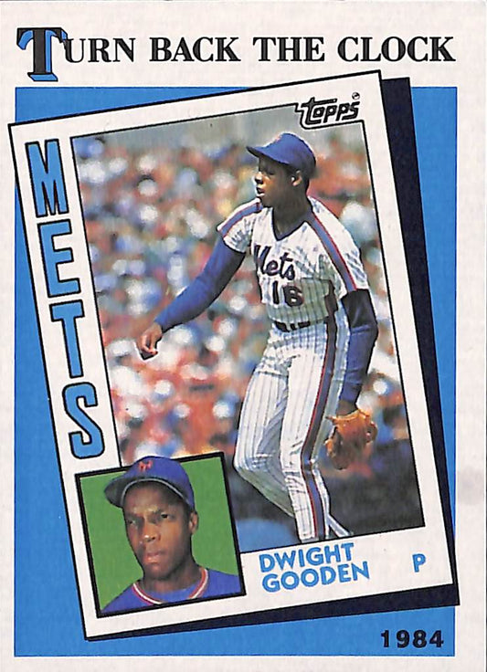 FIINR Baseball Card 1989 Topps Dwight Gooden "Doc" MLB Vintage Baseball Card #661 Turn Back The Clock - Mint Condition