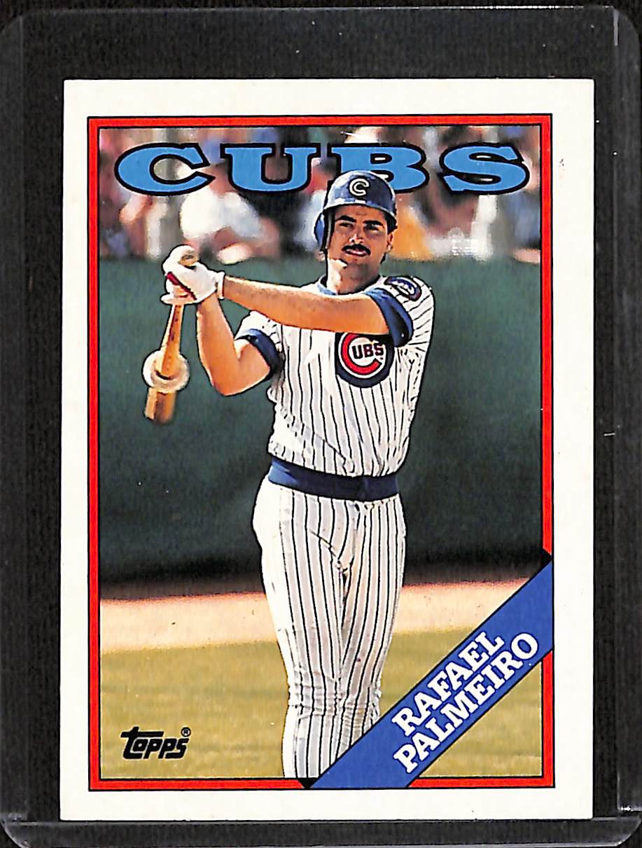FIINR Baseball Card 1989 Topps Rafael Palmeiro Vintage Baseball Card #186  - Mint Condition