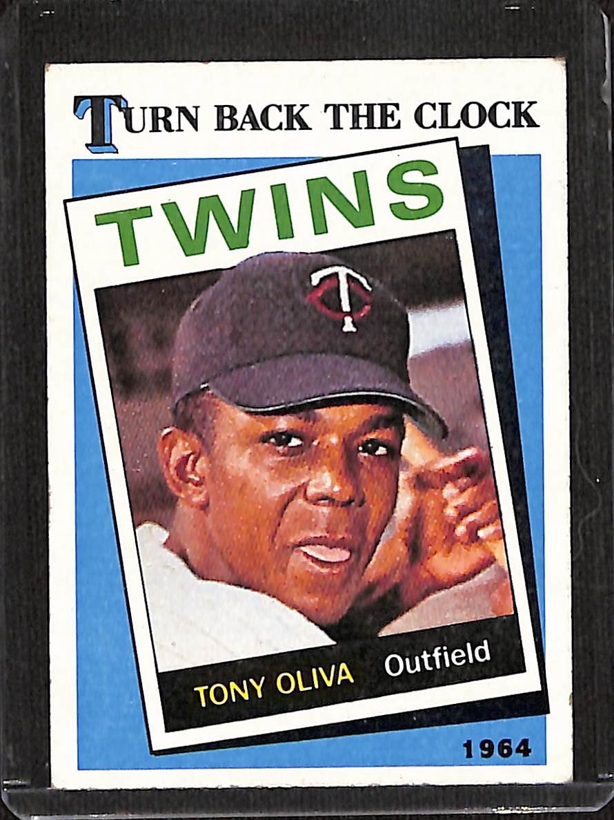 FIINR Baseball Card 1989 Topps Tony Oliva Turn Back The Clock Vintage Baseball Card #665 - Mint Condition