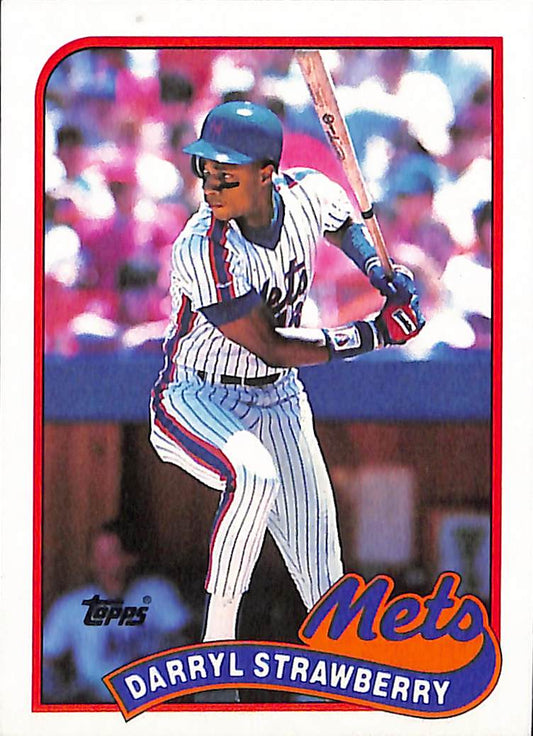 FIINR Baseball Card 1989 Topps Vintage Darryl Strawberry MLB Baseball Card #300 - Mint Condition