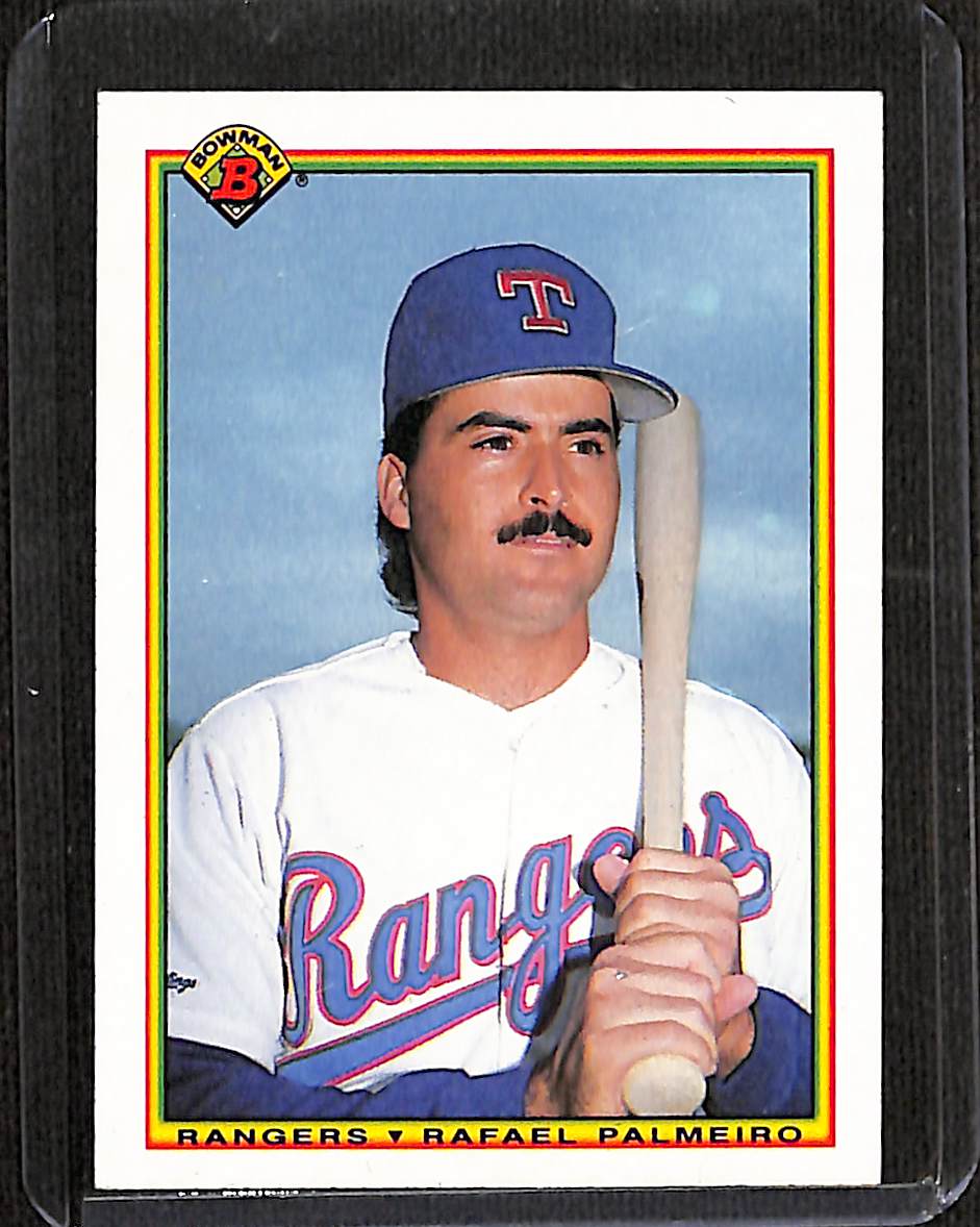 FIINR Baseball Card 1990 Bowman Rafael Palmeiro Vintage Baseball Card #496- Mint Condition