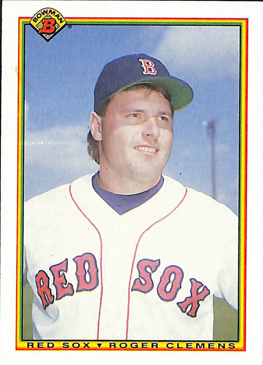 FIINR Baseball Card 1990 Bowman Roger Clemens Vintage Baseball Card #268 - Mint Condition