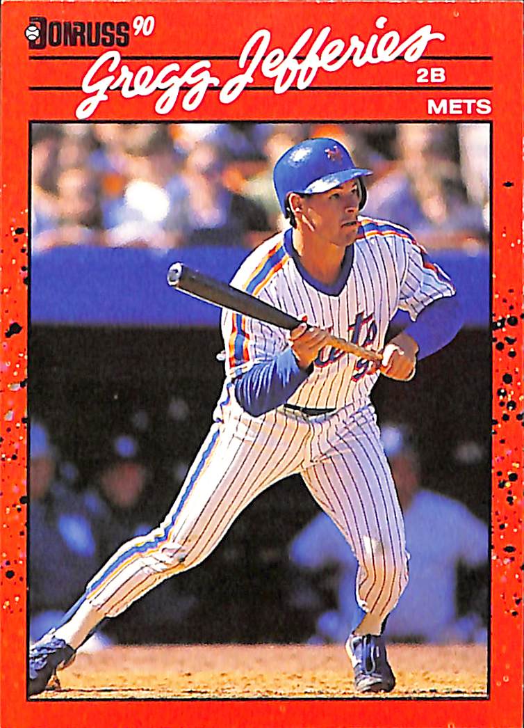 FIINR Baseball Card 1990 Donrus Gregg Jeffries MLB Baseball Error Card #270 - Error Card - Mint Condition