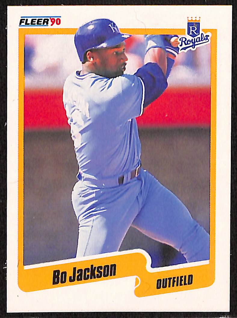 FIINR Baseball Card 1990 Donruss Bo Jackson All Star Baseball Card Royals #61 - Error Card - Mint Condition
