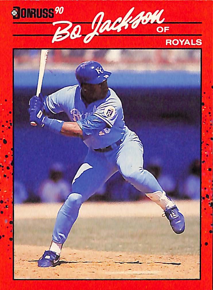 FIINR Baseball Card 1990 Donruss Bo Jackson All Star Baseball Card Royals #61 - Error Card - Mint Condition