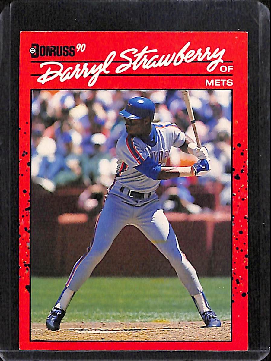 FIINR Baseball Card 1990 Donruss Darryl Strawberry Error Baseball Card #235 - Error Card - Mint Condition