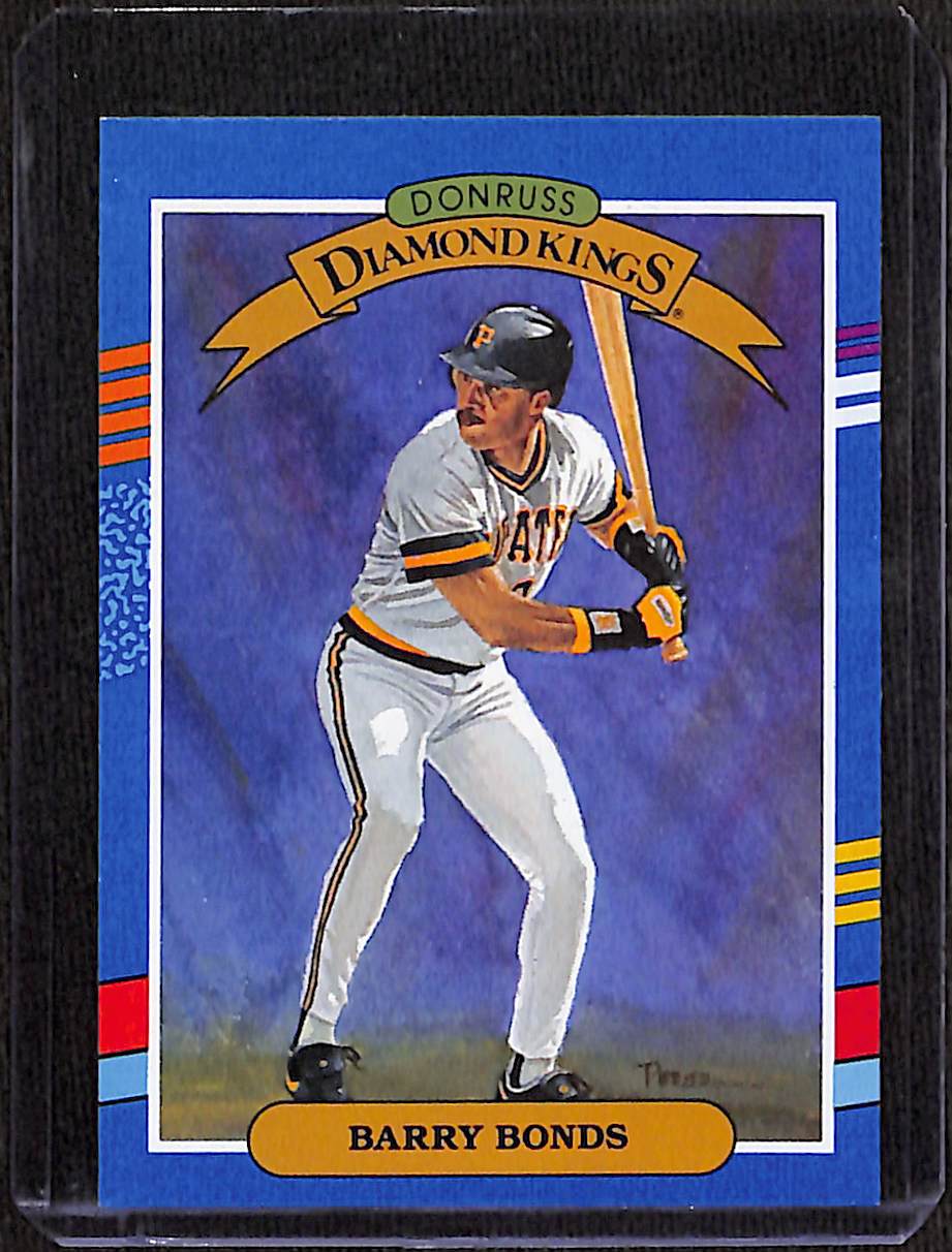 FIINR Baseball Card 1990 Donruss Diamond Kings Barry Bonds Baseball Error Card #4 - Mint Condition