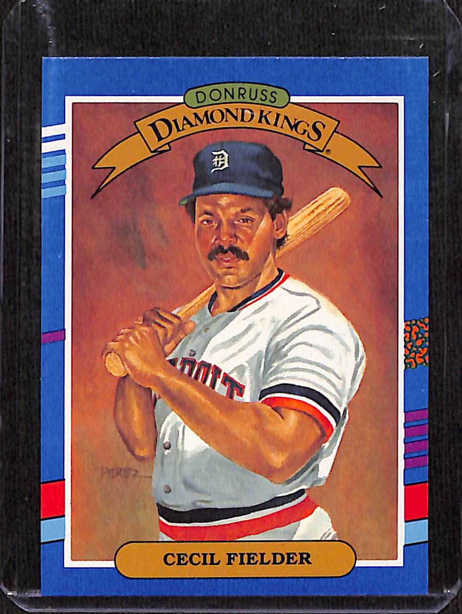 FIINR Baseball Card 1990 Donruss Diamond Kings Cecil Fielder MLB Baseball Error Card #3 - Error Card - Mint Condition