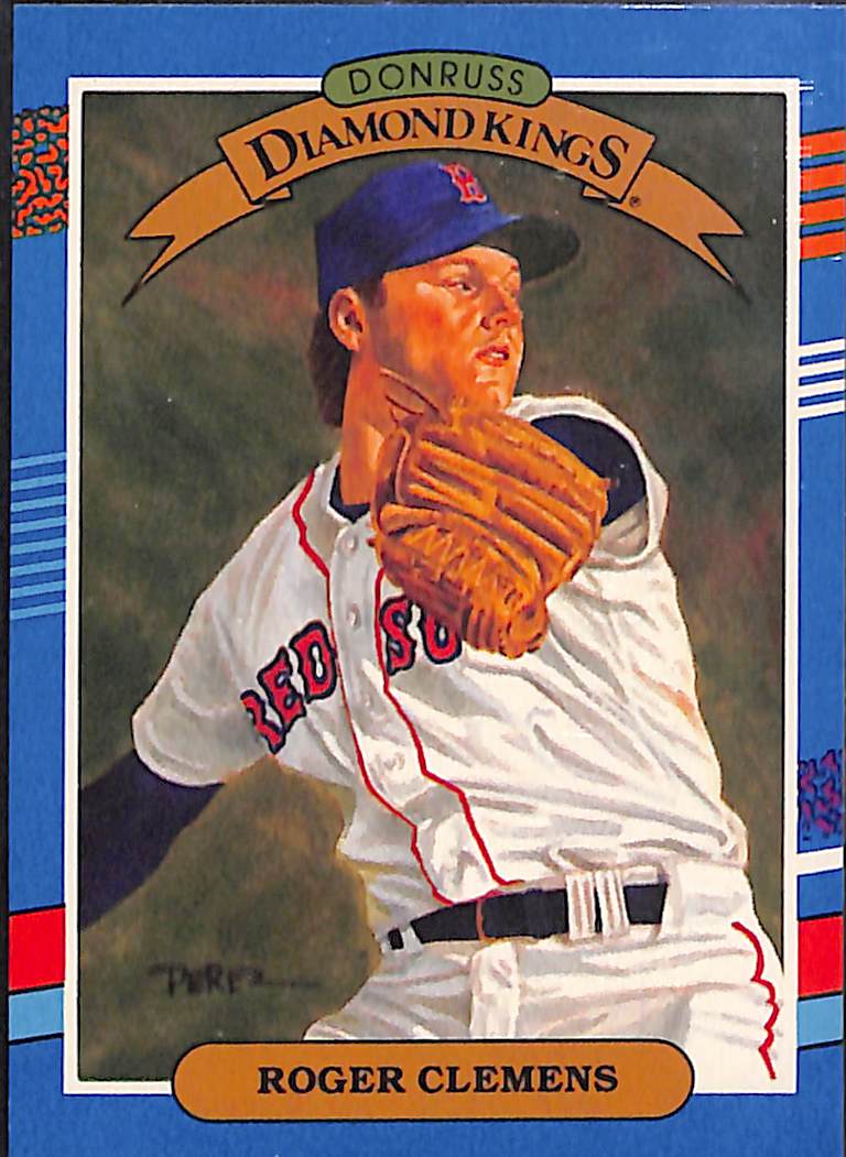 FIINR Baseball Card 1990 Donruss Diamond Kings Roger Clemens Baseball Card #9 - Mint Condition