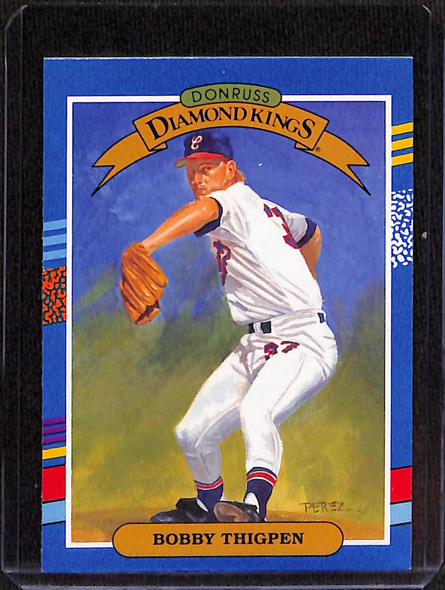 FIINR Baseball Card 1990 Donruss King of Kings Bobby Thigpen MLB Baseball Error Card #8 - Error Card Mint Condition