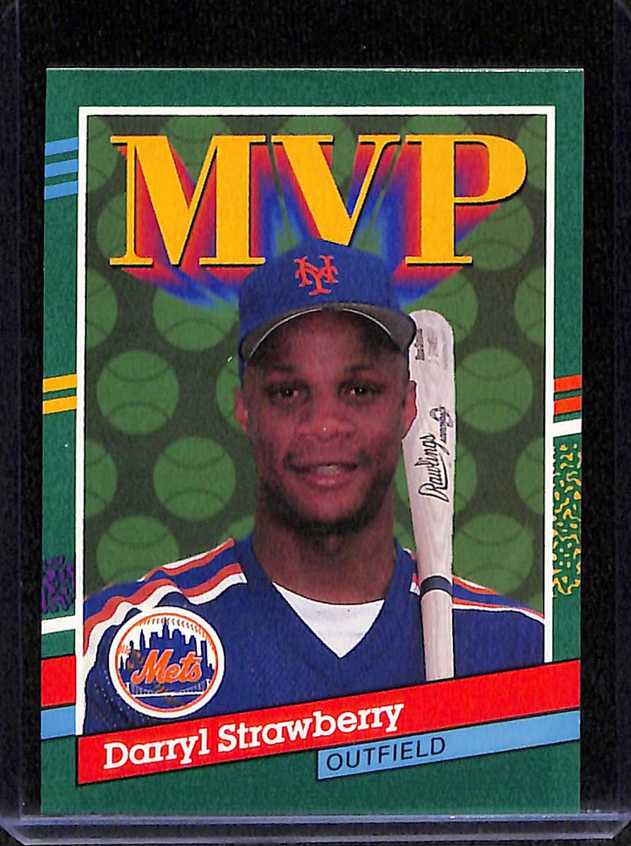 FIINR Baseball Card 1990 Donruss MVP Darryl Strawberry Baseball Card #408 - Mint Condition