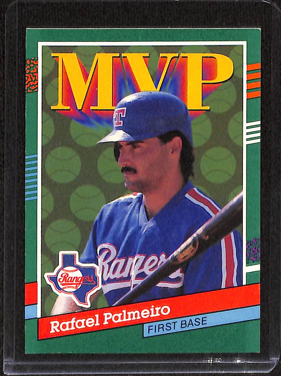 FIINR Baseball Card 1990 Donruss MVP Rafael Palmeiro Vintage MLB Baseball Card #394 - Mint Condition